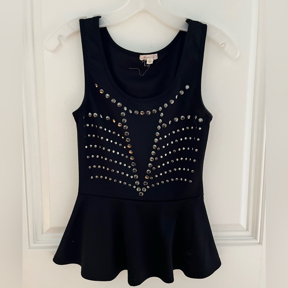 Black & Silver Top